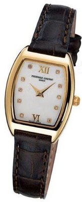 Frederique Constant Classics Art Deco Ladies Yellow Gold Plated Diamond FC-200MPWD1T25