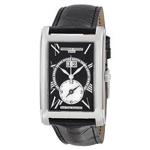 Frederique Constant Classics Carree Black Dial Black Leather Strap FC-325BS4C26