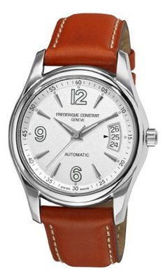 Frederique Constant FC-303S4B26 Junior Silver Dial Brown Strap