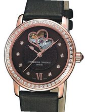 Frederique Constant Ladies Automatic Ladies Double Heart Beat Chocolate