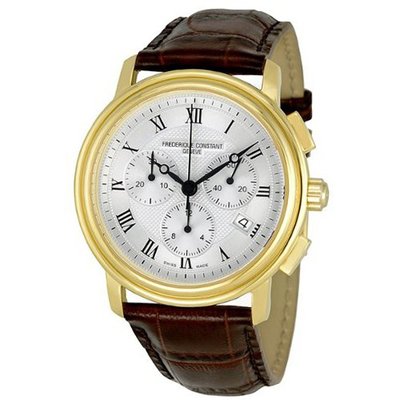 Frederique Constant Persuasion Silver Guilloche Chronograph 292MC4P5