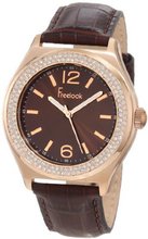Freelook HA1213RG-2 Rg Case Sunray Brown Dial Swarovski Bezel