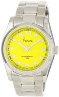 Freelook HA5304-7 Viceroy Yellow Dial Stainless-Steel Case and Bracelet CZ Markers