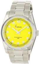 Freelook HA5304-7 Viceroy Yellow Dial Stainless-Steel Case and Bracelet CZ Markers