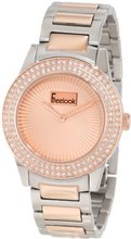 Freelook HA5338BRG-4C Silver/Rose Gold Band Rose Gold Dial Swarovski Bezel