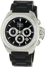 Freelook HA6303-1X Aquamarina Iii Black Band Black Dial Swarovski Bezel