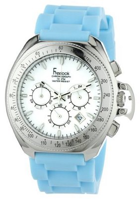 Freelook HA6303-6A Aquamarina III Blue Band and White Dial