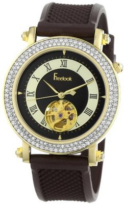Freelook HA7122G-2 Colisee Colisee Stainless-Steel Case Brown Dial and Brown Band