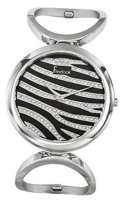 Freelook HA8253-7 Linea Tempo Stainless Steel Swarovski Zebra Dial
