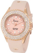 Freelook HA9036RG-3 Beirge Band & Dial Rose Gold Case Swarovski Bezel