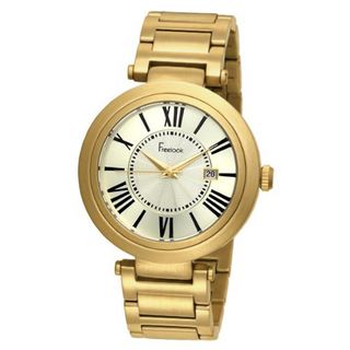 Freelook Unisex HA1134GM-3 Cortina Roman Numeral Matte Gold