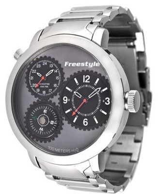 Freestyle 101162 Passage 1-Piece Case Dual Time Compass