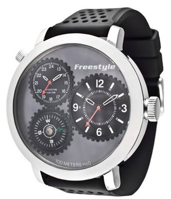 Freestyle 101163 Passage 1-Piece Case Compass Silicone Strap