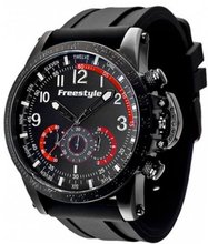 Freestyle 101208 Aviator Triple Black 7 Hand Movement