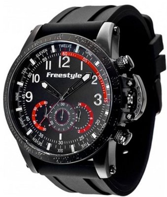 Freestyle 101208 Aviator Triple Black 7 Hand Movement