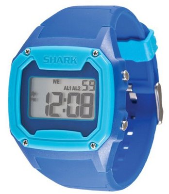 Freestyle 101997 Shark Oversize Case Digital Retro Digital Two-Tone Blue