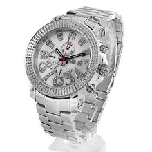FREEZE Brand Man's Chronograph Date Quartz With 1.00ctw Precious Stones