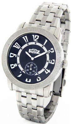 Freeze Genuine Diamond Stainless Steel Black Face #FR-751