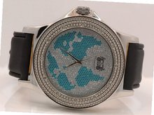 King Master World Map Diamond 0.12ctw KM108