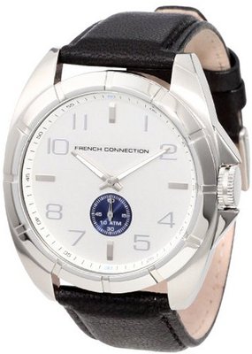 French Connection FC1004SS Round Stainless Steel Black