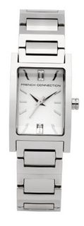 French Connection FC1024S Classic Square Silver Metal