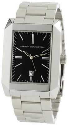 French Connection FC1032B Stainless Steel Square Case