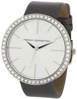 French Connection FC1049SS Grey Satin Strap Round Stainless Steel Case