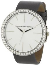 French Connection FC1049SS Grey Satin Strap Round Stainless Steel Case