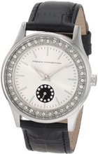 French Connection FC1080SB Classic Silver Black Crystals