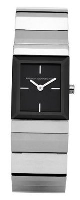 French Connection Quartz with Black Dial Analogue Display and Silver Stainless Steel Bracelet FC1119GB
