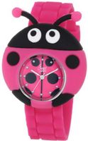 Frenzy Kids' FR2003 Ladybug Critter Face With Magenta Rubber Band
