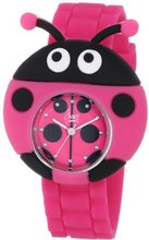 Frenzy Kids' FR2003 Ladybug Critter Face With Magenta Rubber Band