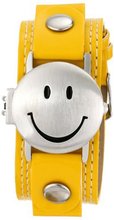 Frenzy Kids' FR282 Smiley Face Analog Yellow Strap