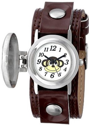 Frenzy Kids' FR286 Monkey Analog Brown Strap
