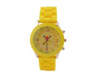 Funny Lovely Cartoon Rubber Duck Yellow Ducky Quartz Yellow Silicone Band es Little Duck