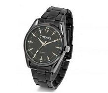 Simple design For es Quartz Mechanical Stainless steel Bracelet Luminous Wrist All Black