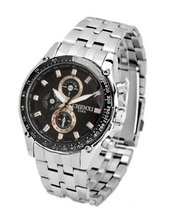 Sports Series F1 Racing Multifunction es Quartz Mechanical Stainless steel Wrist Black