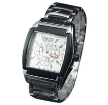 FUYATE Mechanical Chronograph Stainless Steel White Dial