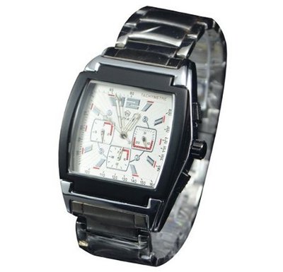 FUYATE Mechanical Chronograph Stainless Steel White Dial