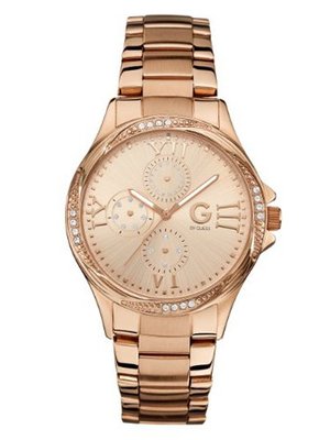 G by GUESS Rose Gold-Tone Rhinestone