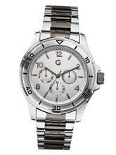 G by GUESS Silver-Tone and Black Oversized