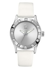 G by GUESS White Silver-Tone Strap