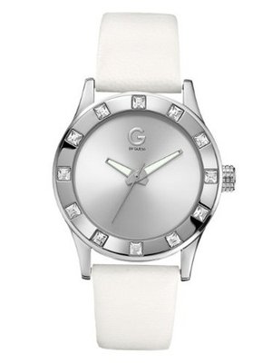 G by GUESS White Silver-Tone Strap