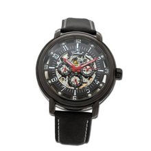 Gallucci Automatic 3 Eyes Skeleton IP Black Coating Black Dial #WT22970SK/SS-L-KK