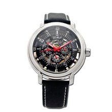 Gallucci Automatic 3 Eyes Skeleton Steel Case Black Dial #WT22970SK/SS-L-PNP-K