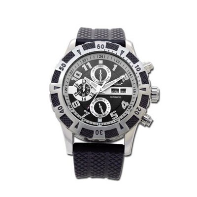 Gallucci Automatic Black 3 Eyes Dial 2 Tone Steel/IP Black Case #WT22809AU/SS-P-K