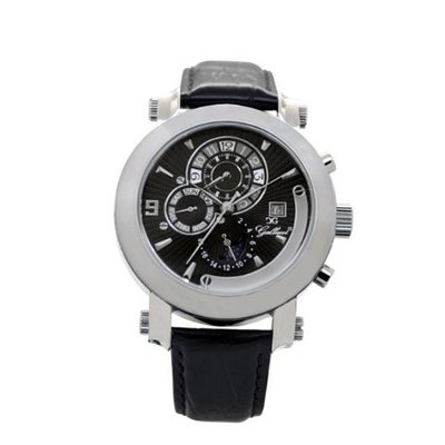 Gallucci Automatic Black Dial Silver Case #WT22448AU/SSL-K