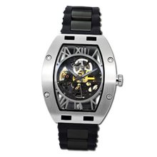 Gallucci Automatic Skeleton IP Black/Steel Case Black Movt #WT22272SK/SS-SP-BK