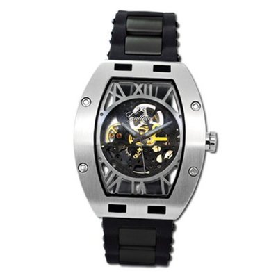 Gallucci Automatic Skeleton IP Black/Steel Case Black Movt #WT22272SK/SS-SP-BK