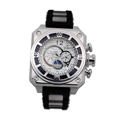 Gallucci Automatic White Carbon Dial #WT23039AU/SS-SP